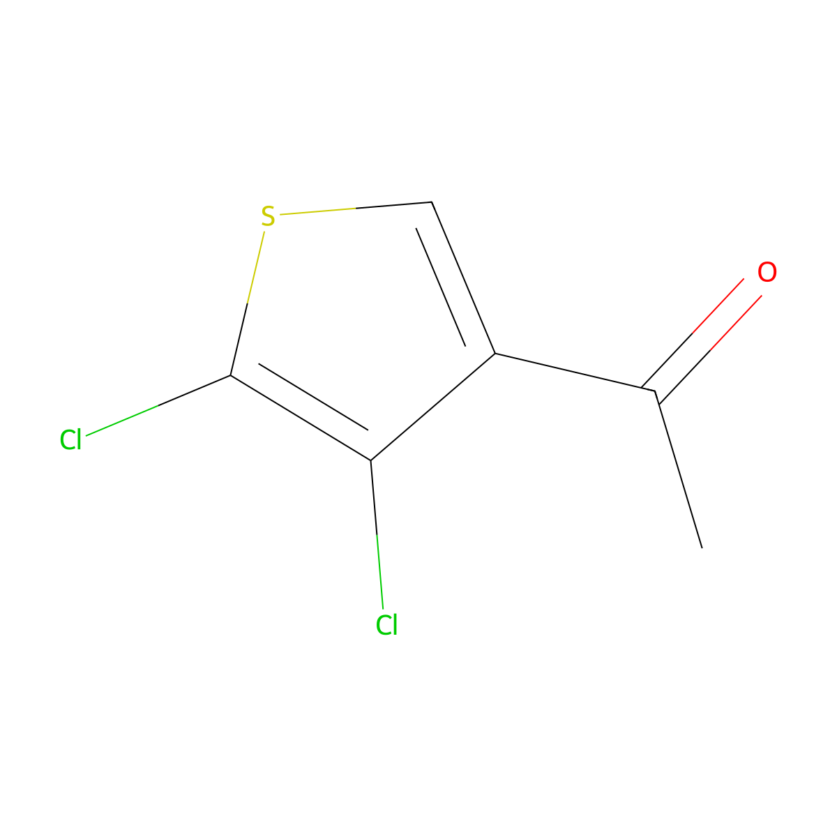 1-(4,5-Dichlorothiophen-3-yl)ethan-1-one molecular structure, CAS 123418-68-8