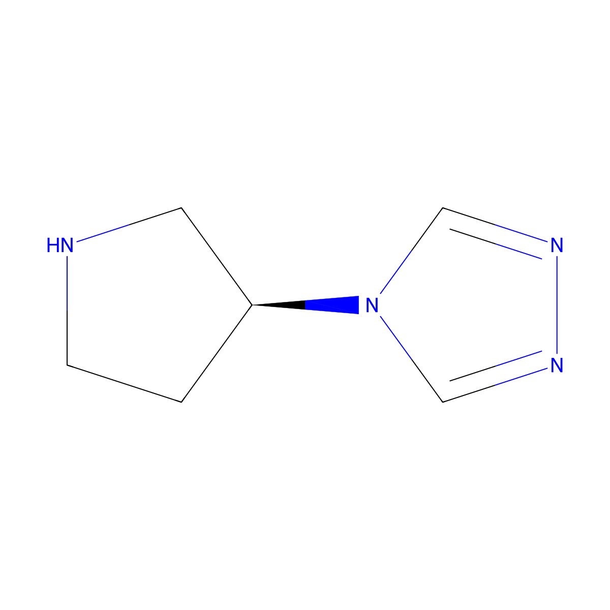 (S)-4-(Pyrrolidin-3-YL)-4H-1,2,4-triazole molecular structure, CAS 1234191-68-4