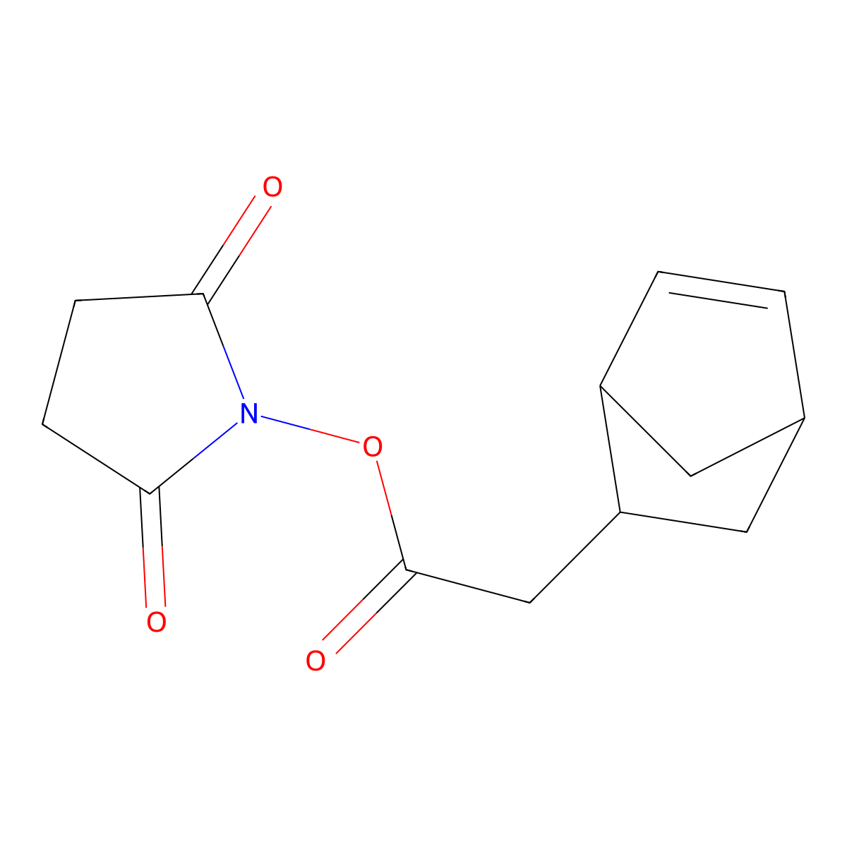 5-Norbornene-2-acetic acid succinimidyl ester molecular structure, CAS 1234203-45-2