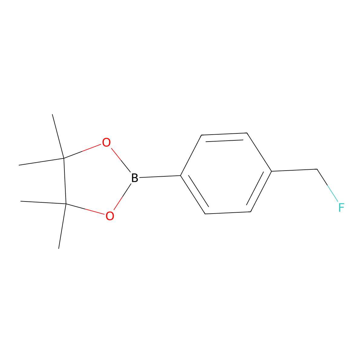 2-[4-(Fluoromethyl)phenyl]-4,4,5,5-tetramethyl-1,3,2-dioxaborolane molecular structure, CAS 1234319-13-1