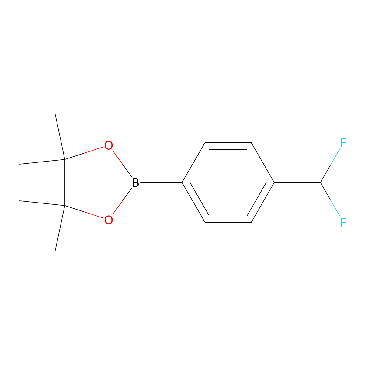 2-[4-(Difluoromethyl)phenyl]-4,4,5,5-tetramethyl-1,3,2-dioxaborolane molecular structure, CAS 1234319-14-2