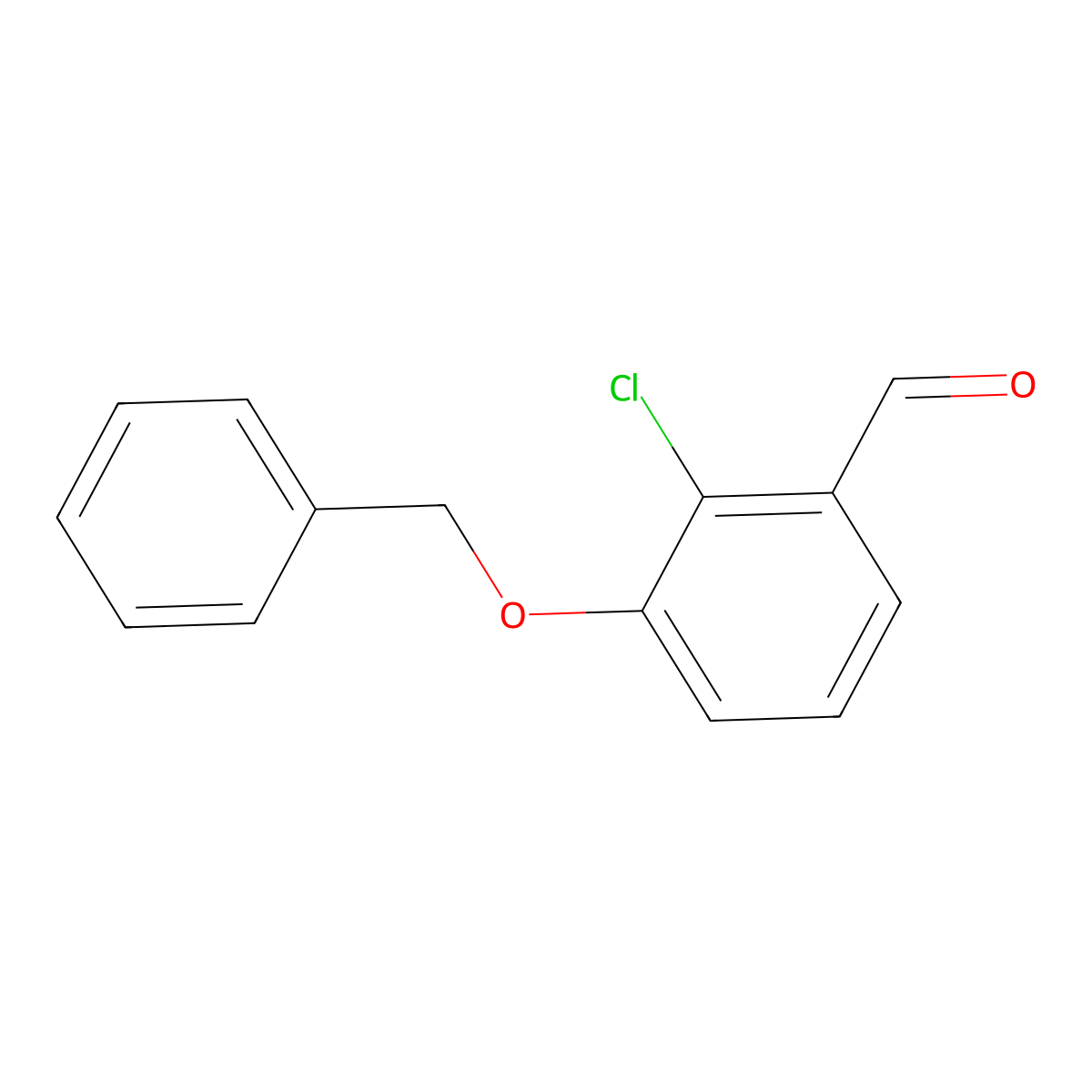 3-(Benzyloxy)-2-chlorobenzaldehyde molecular structure, CAS 1234323-23-9