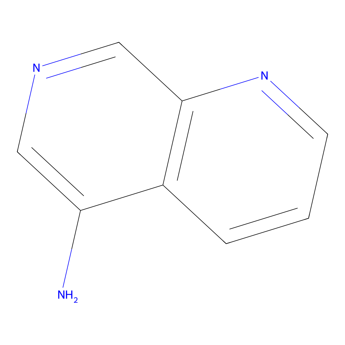 1,7-Naphthyridin-5-amine molecular structure, CAS 123434-45-7