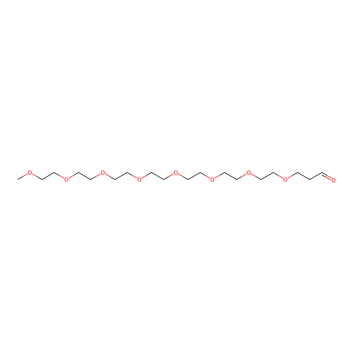 m-PEG8-aldehyde molecular structure, CAS 1234369-95-9