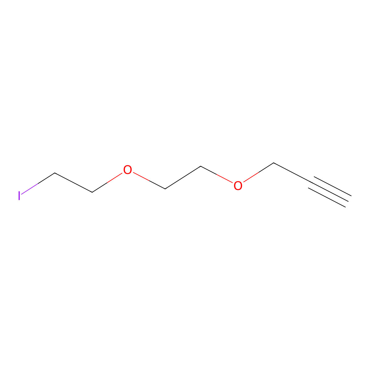 3-(2-(2-Iodoethoxy)ethoxy)prop-1-yne molecular structure, CAS 1234387-33-7