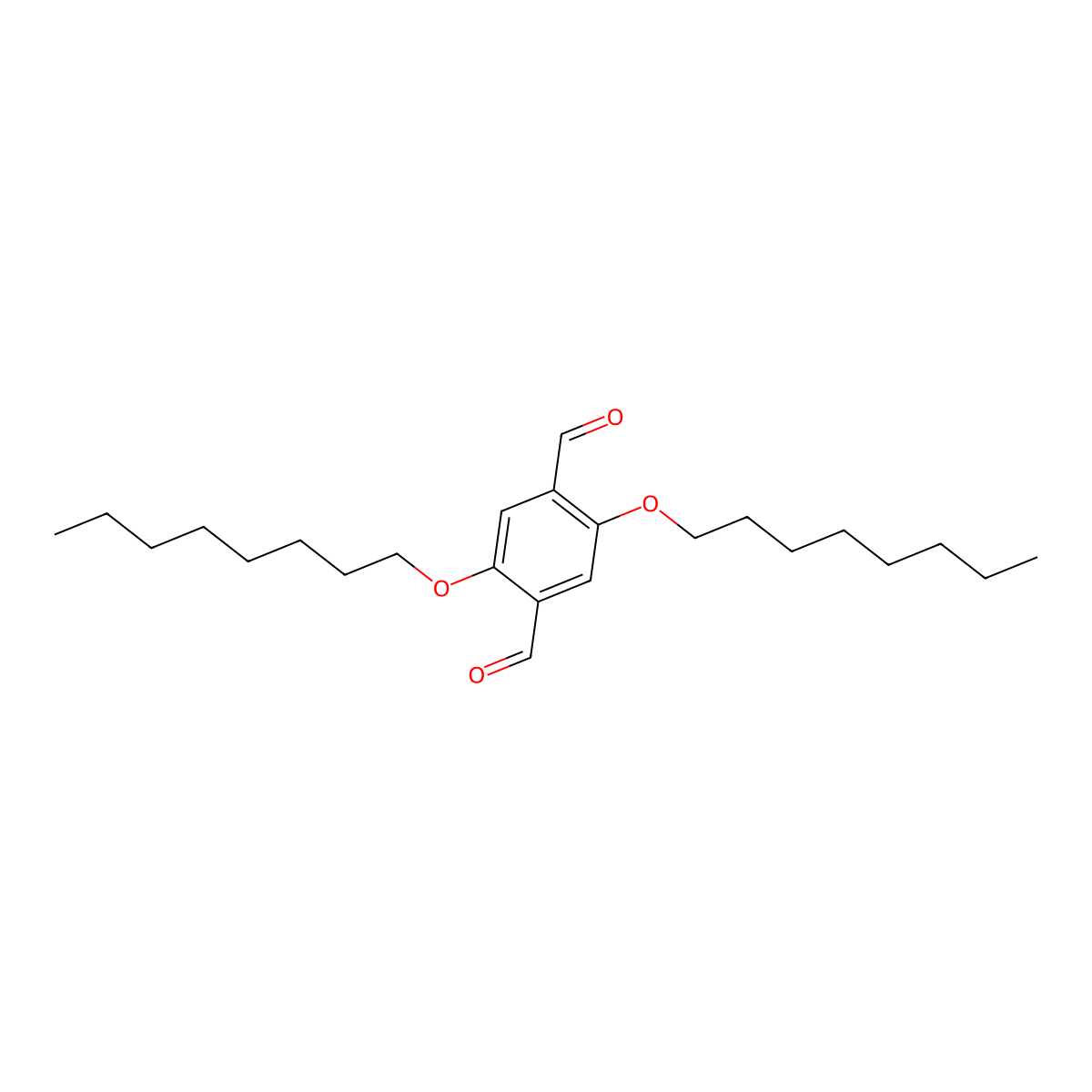 2,5-Bis(octyloxy)terephthalaldehyde molecular structure, CAS 123440-34-6