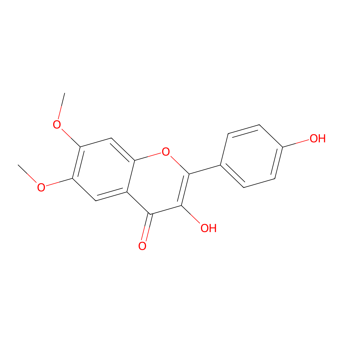 Hortensin molecular structure, CAS 123442-39-7