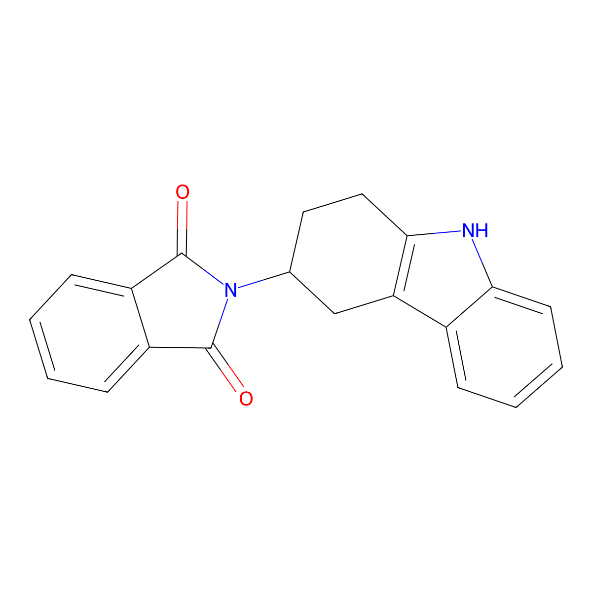 2-(2,3,4,9-Tetrahydro-1H-carbazol-3-yl)isoindoline-1,3-dione molecular structure, CAS 1234493-21-0