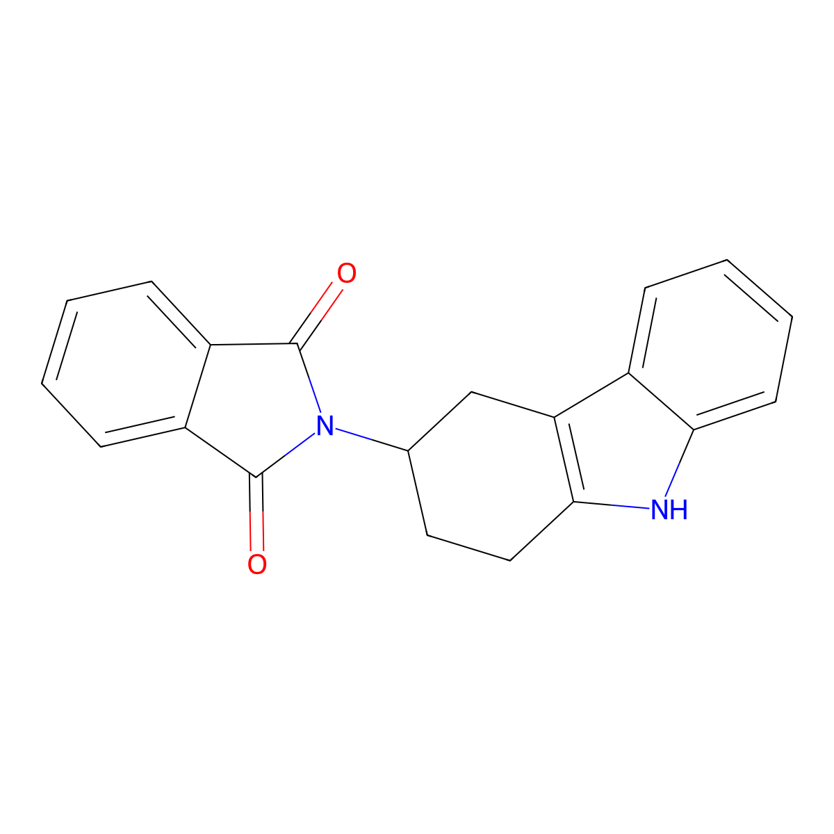 2-(2,3,4,9-Tetrahydro-1H-carbazol-3-yl)isoindoline-1,3-dione molecular structure, CAS 1234493-21-0