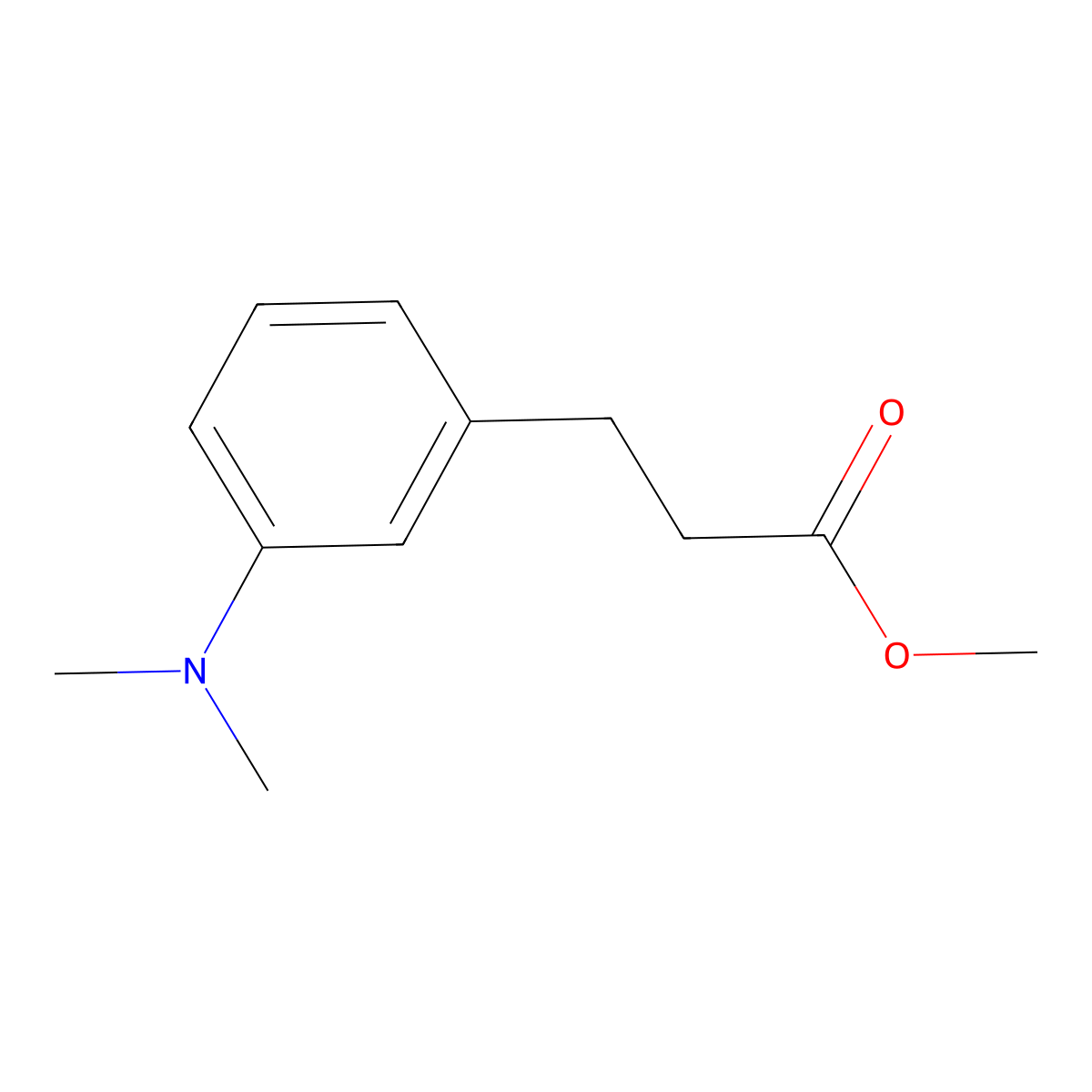 Methyl 3-[3-(dimethylamino)phenyl]propanoate molecular structure, CAS 1234503-56-0