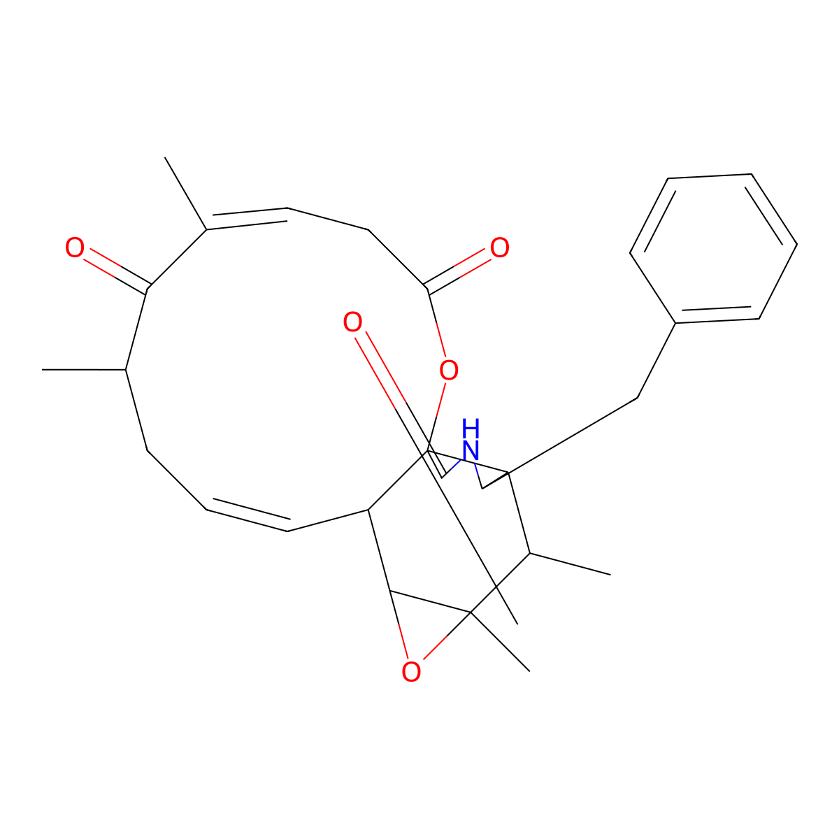 Rosellichalasin molecular structure, CAS 123452-64-2