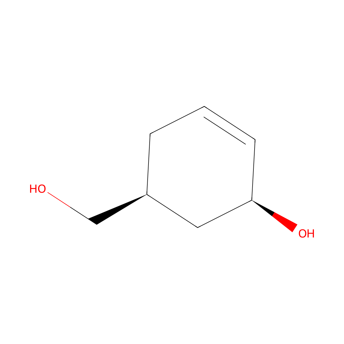 (1S,5S)-5-(hydroxymethyl)cyclohex-2-en-1-ol molecular structure, CAS 123453-95-2