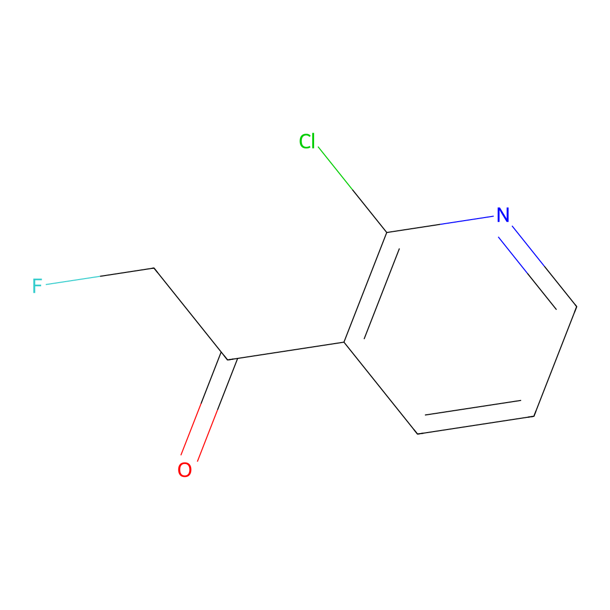 1-(2-Chloropyridin-3-yl)-2-fluoroethan-1-one molecular structure, CAS 1234552-12-5