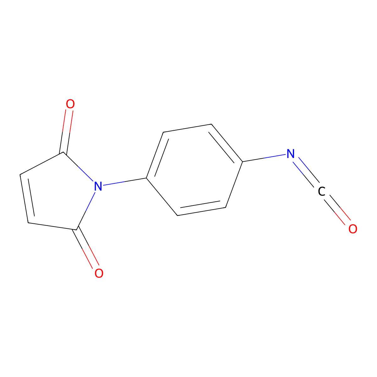 4-Maleimidophenyl isocyanate molecular structure, CAS 123457-83-0