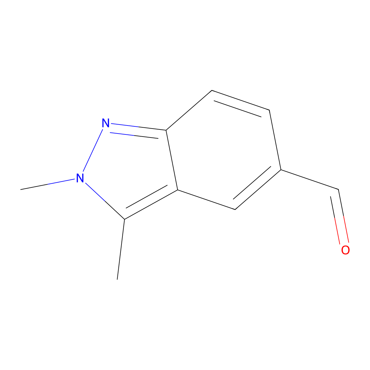 2,3-Dimethyl-2H-indazole-5-carbaldehyde molecular structure, CAS 1234615-83-8