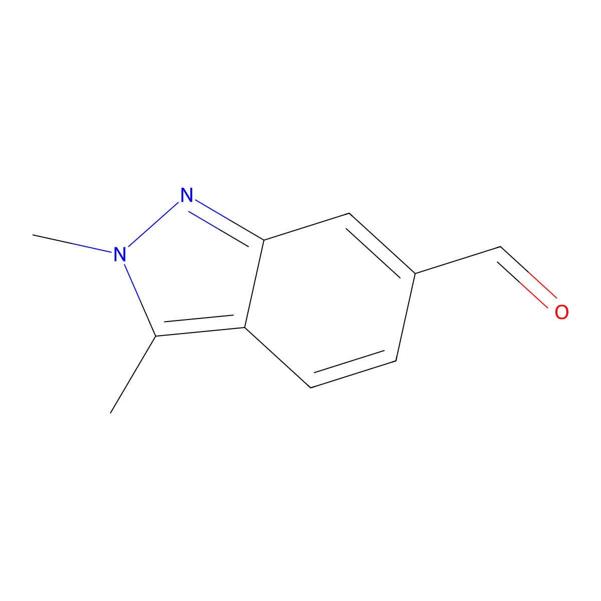 2,3-Dimethyl-2H-indazole-6-carbaldehyde molecular structure, CAS 1234615-85-0