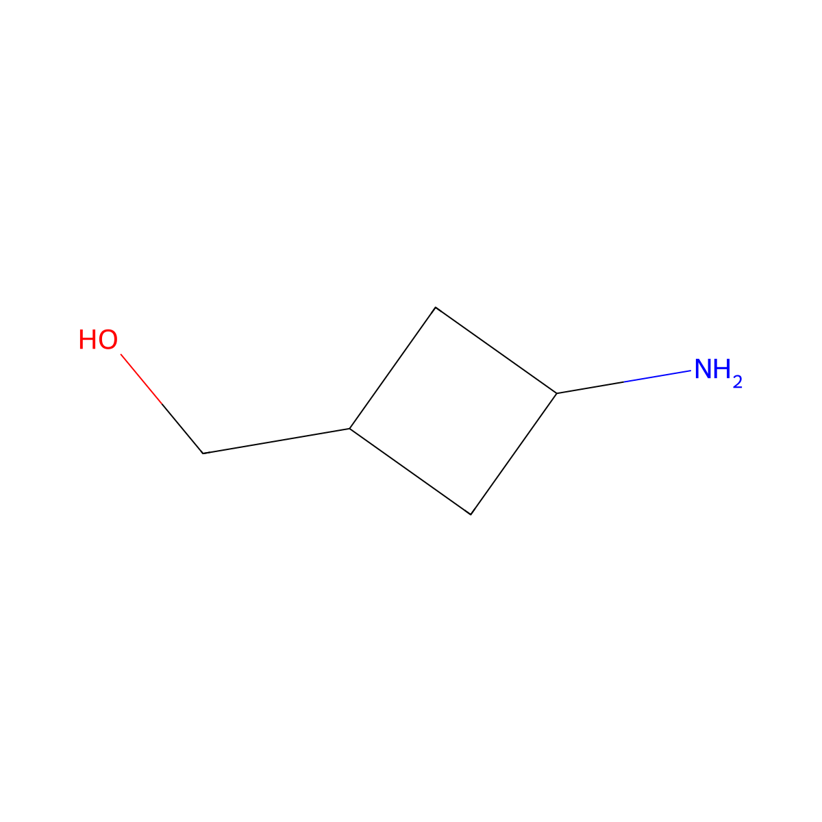 (3-Aminocyclobutyl)methanol molecular structure, CAS 1234615-91-8