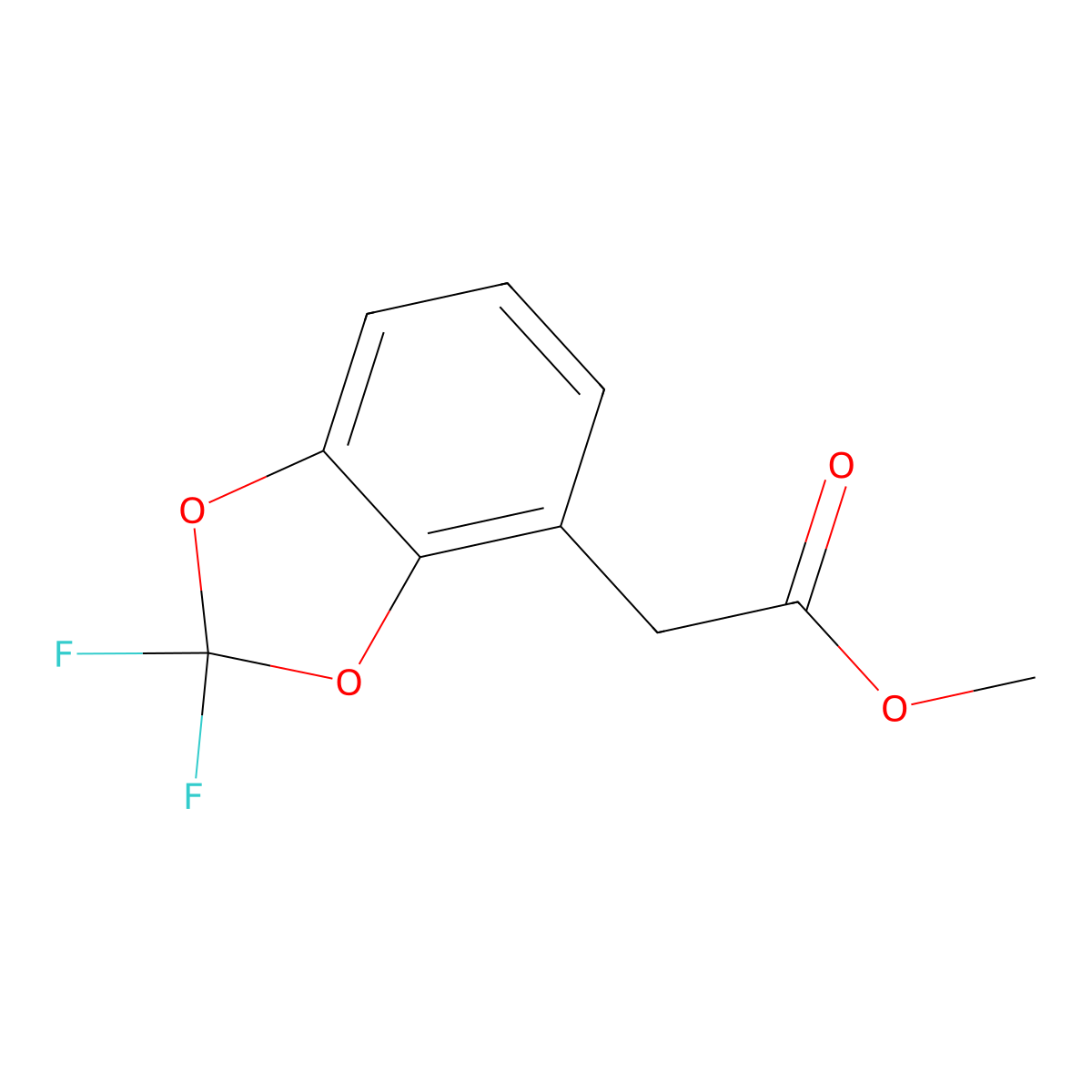 (2,2-Difluoro-benzo[1,3]dioxol-4-YL)-acetic acid methyl ester molecular structure, CAS 1234616-03-5