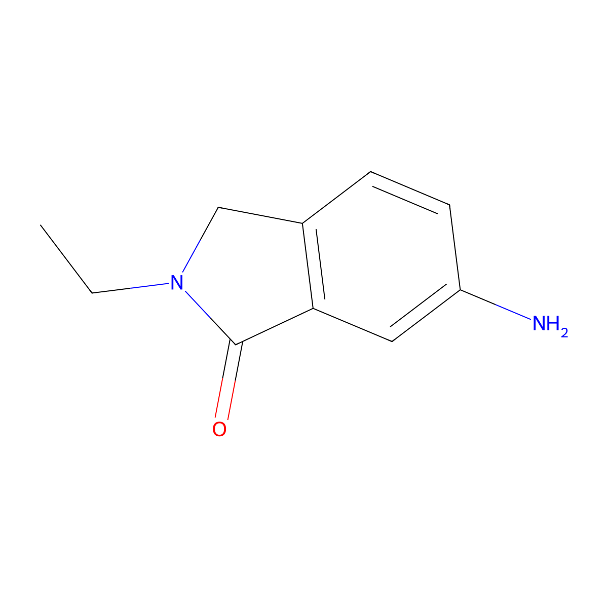 6-Amino-2-ethyl-2,3-dihydro-1H-isoindol-1-one molecular structure, CAS 1234616-17-1
