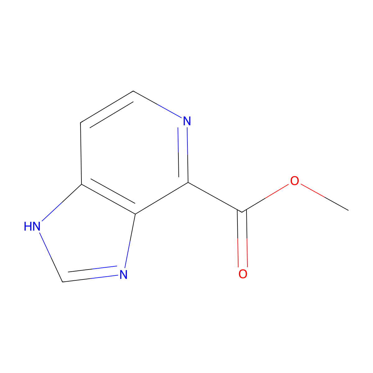 Methyl 1H-imidazo[4,5-C]pyridine-4-carboxylate molecular structure, CAS 1234616-18-2