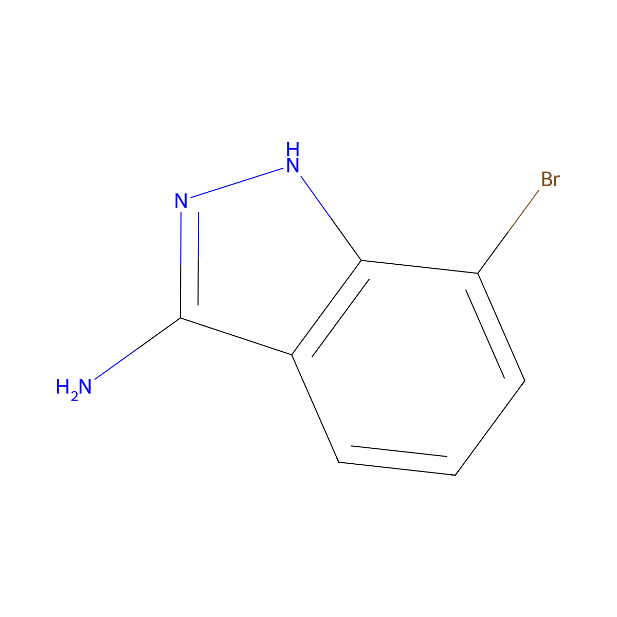 7-bromo-1H-indazol-3-amine molecular structure, CAS 1234616-28-4