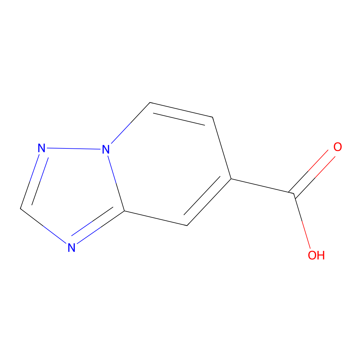 [1,2,4]Triazolo[1,5-a]pyridine-7-carboxylic acid molecular structure, CAS 1234616-29-5