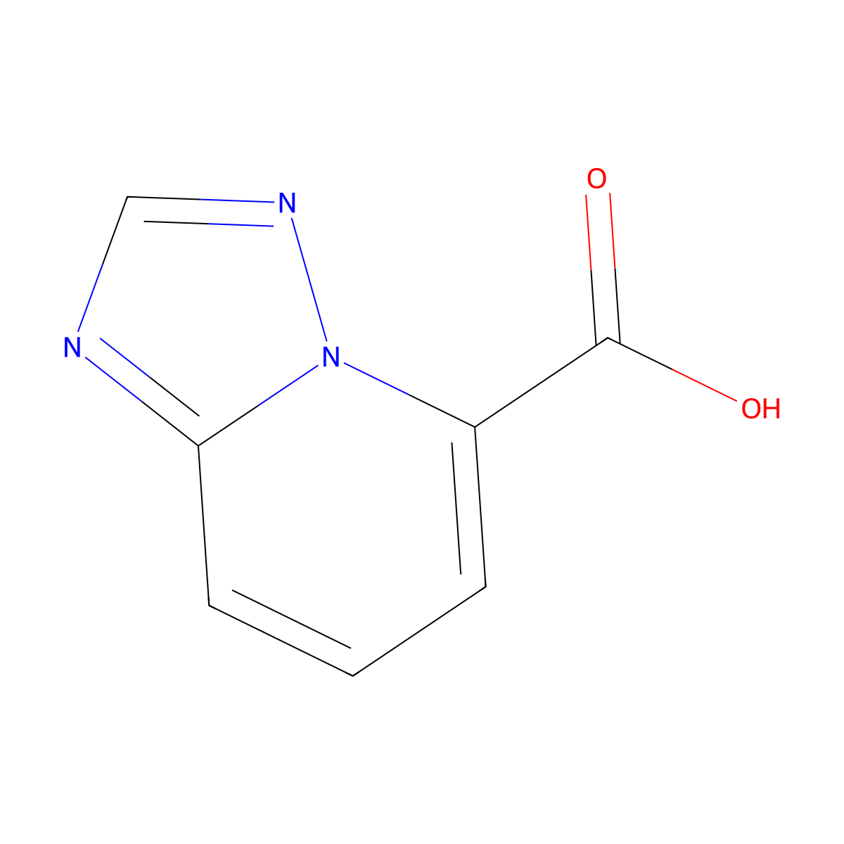 [1,2,4]Triazolo[1,5-A]pyridine-5-carboxylic acid molecular structure, CAS 1234616-38-6
