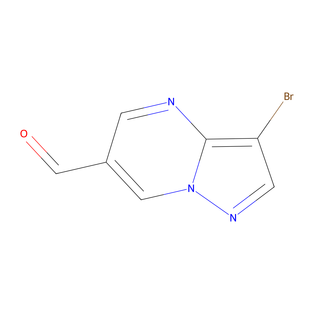 3-Bromopyrazolo[1,5-A]pyrimidine-6-carbaldehyde molecular structure, CAS 1234616-43-3