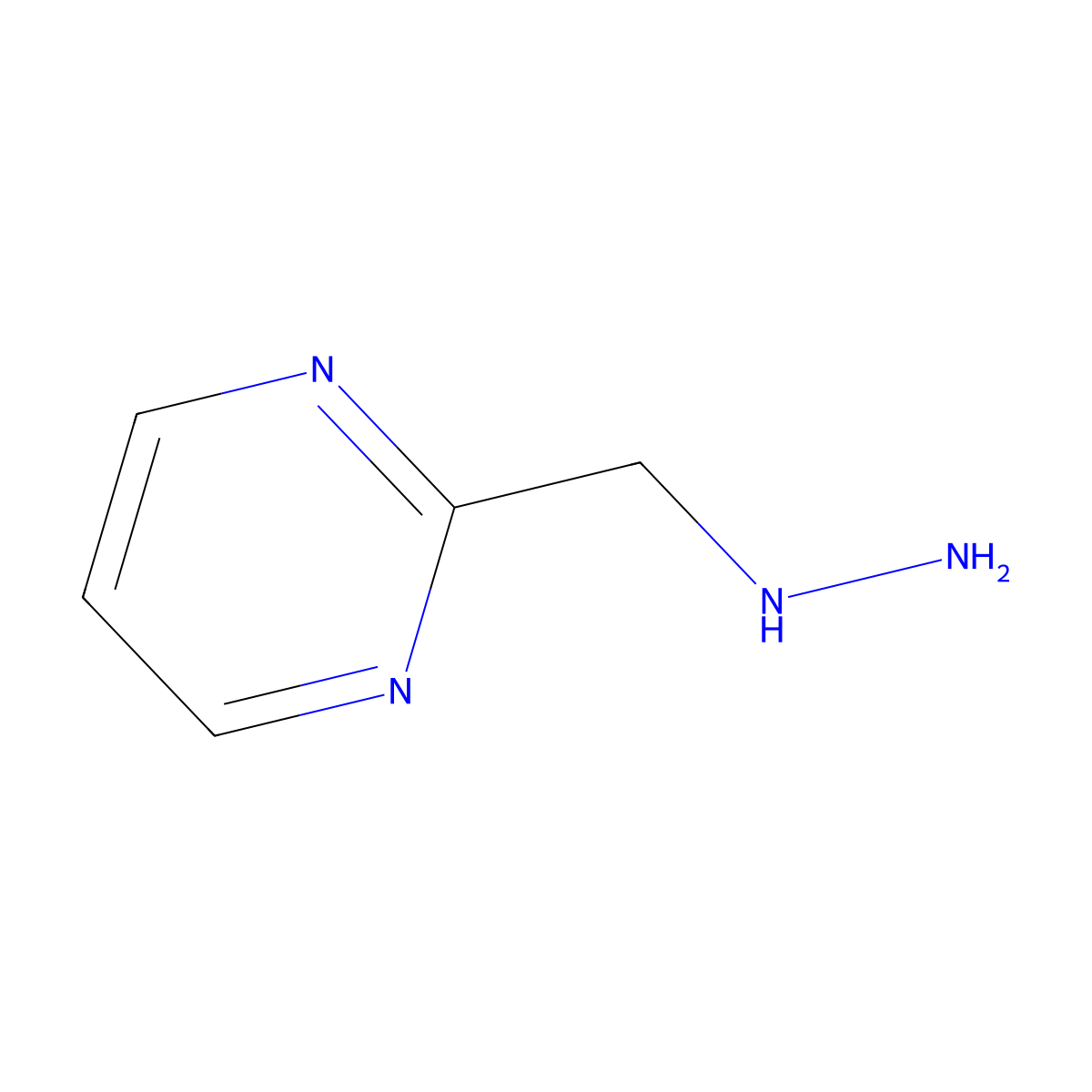 2-(Hydrazinomethyl)pyrimidine molecular structure, CAS 1234616-45-5
