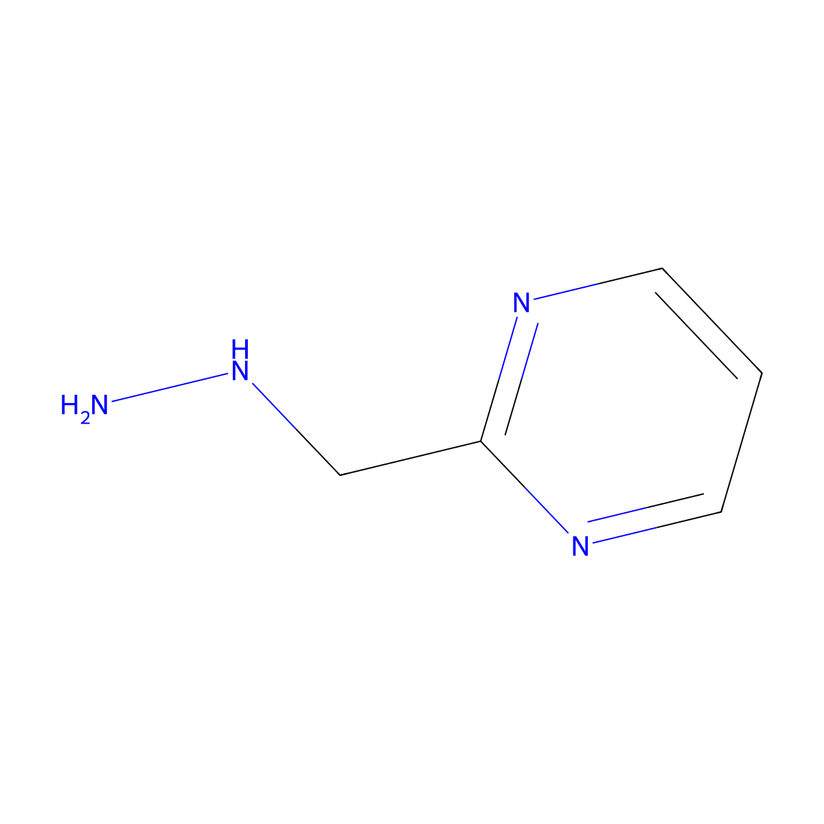 2-(Hydrazinomethyl)pyrimidine molecular structure, CAS 1234616-45-5