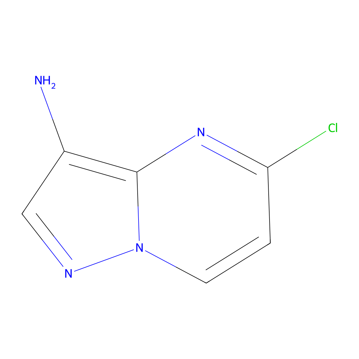 5-Chloropyrazolo[1,5-A]pyrimidin-3-amine molecular structure, CAS 1234616-50-2