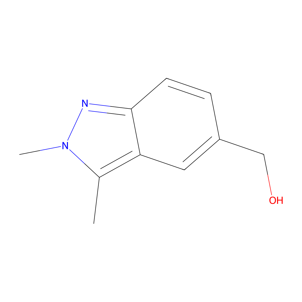 (2,3-Dimethyl-2H-indazol-5-yl)methanol molecular structure, CAS 1234616-63-7