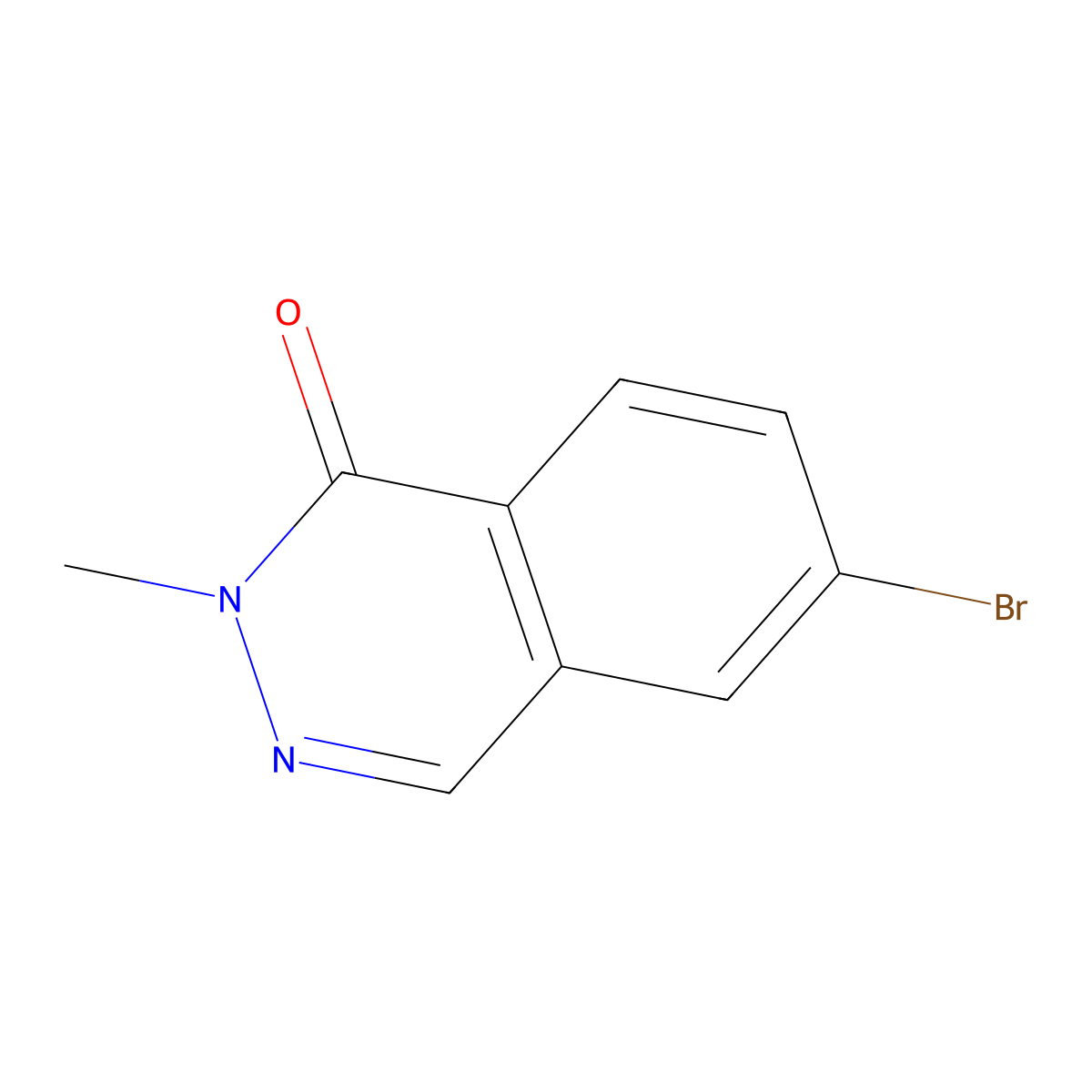6-Bromo-2-methyl-2H-phthalazin-1-one molecular structure, CAS 1234616-69-3