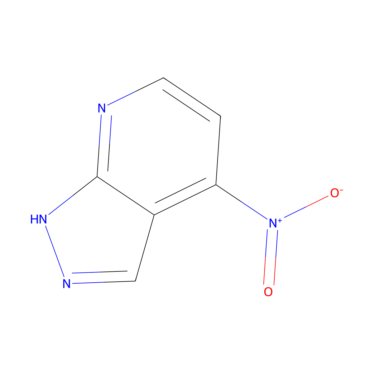 4-Nitro-1H-pyrazolo[3,4-B]pyridine molecular structure, CAS 1234616-75-1