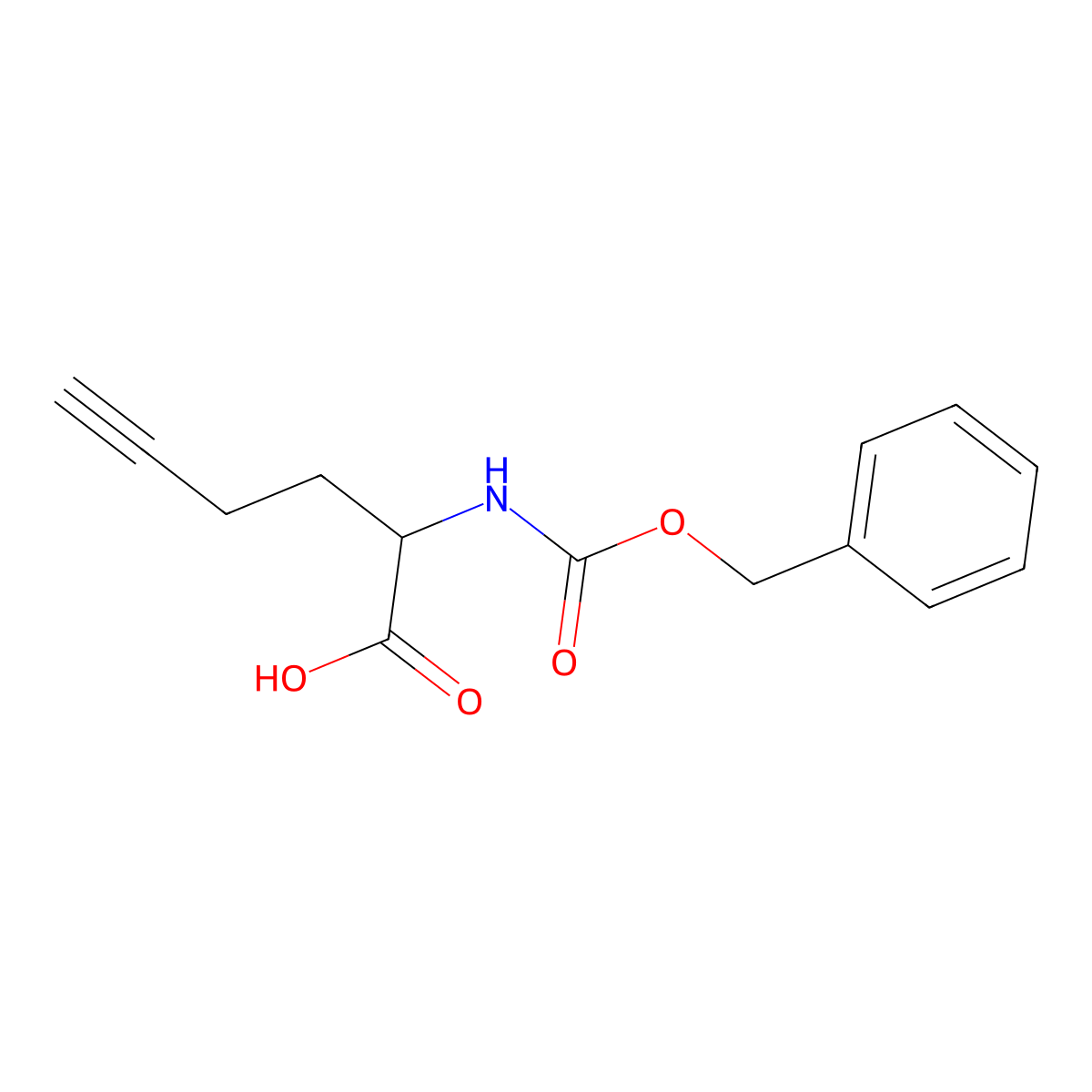 Cbz-D-homopropargylglycine molecular structure, CAS 1234692-78-4