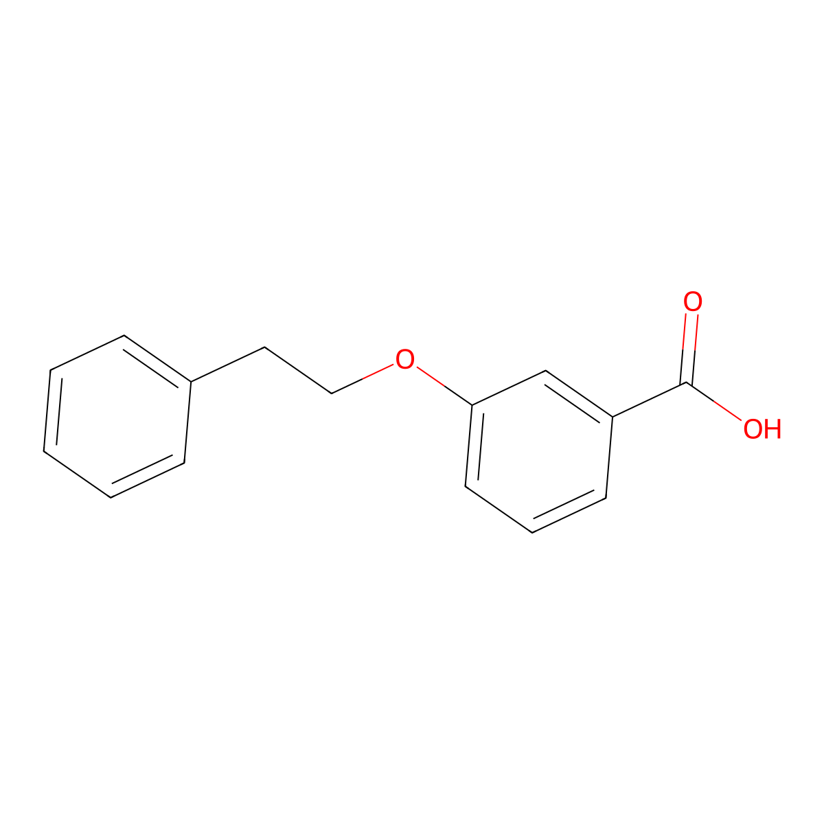 3-(2-Phenylethoxy)benzoic acid molecular structure, CAS 123470-94-0