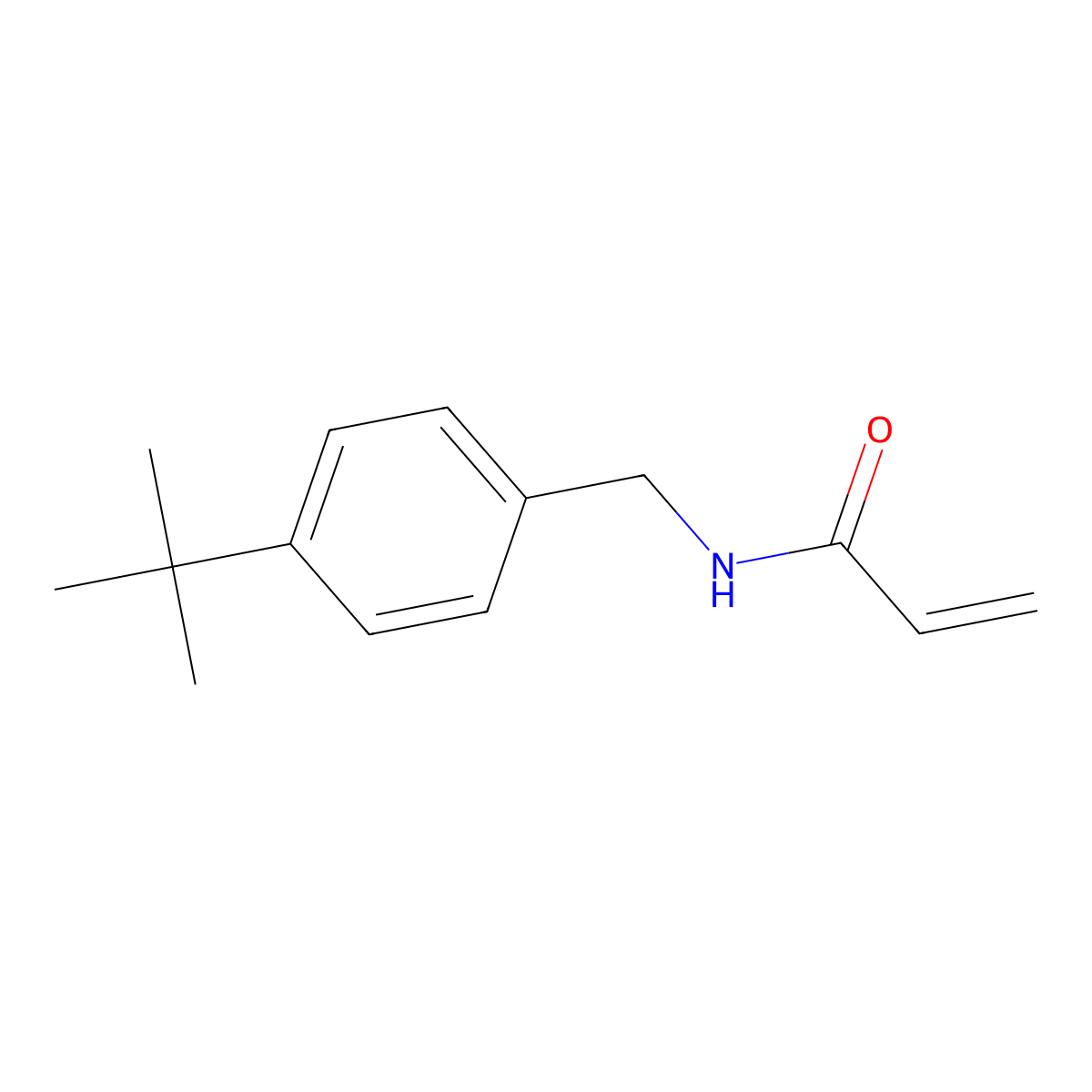 N-[(4-tert-butylphenyl)methyl]prop-2-enamide molecular structure, CAS 1234706-50-3