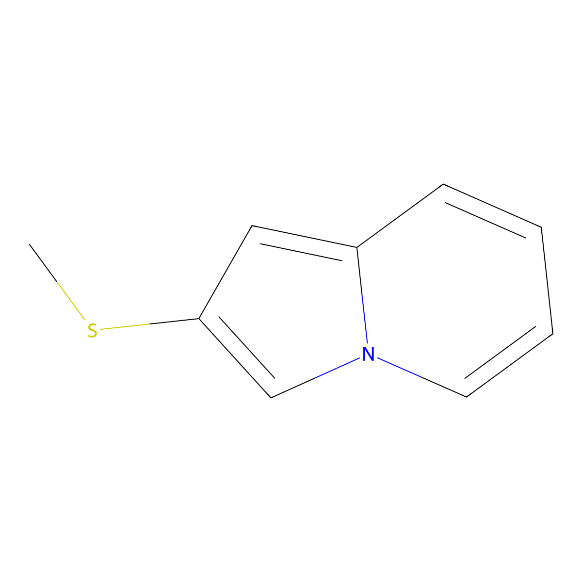 2-(Methylthio)indolizine molecular structure, CAS 123471-47-6