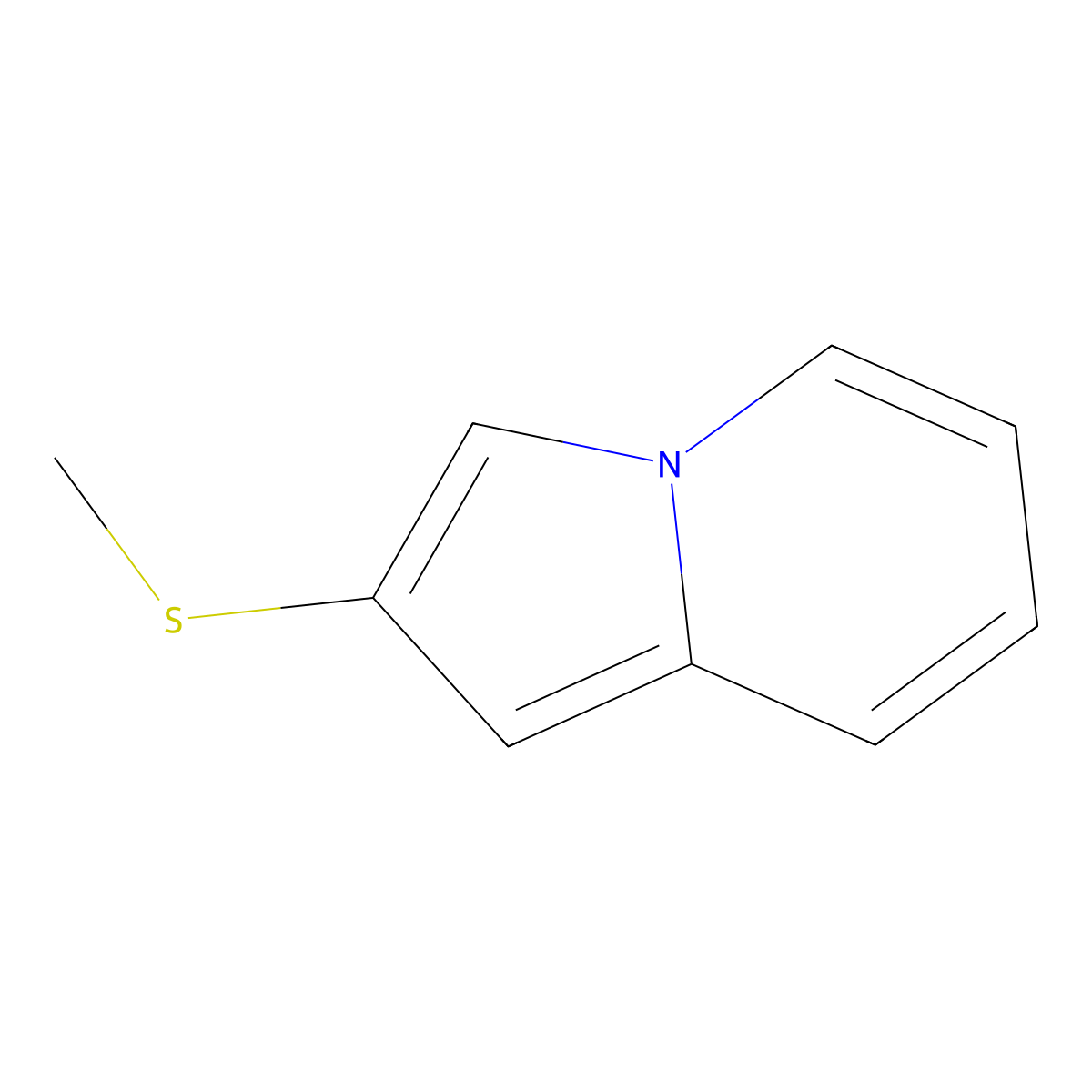 2-(Methylthio)indolizine molecular structure, CAS 123471-47-6