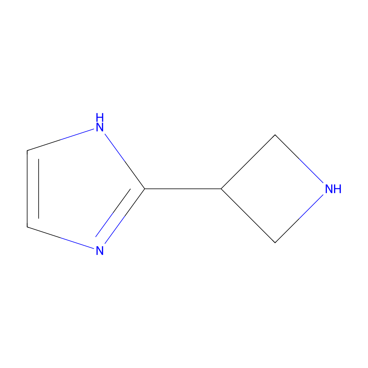 2-(azetidin-3-yl)-1H-imidazole molecular structure, CAS 1234710-01-0