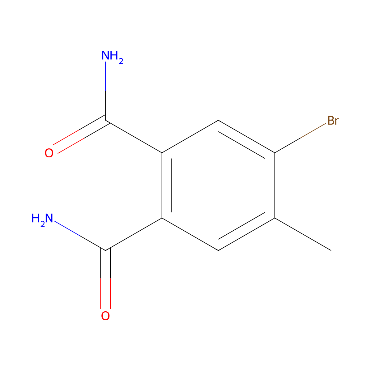 4-Bromo-5-methylphthalamide molecular structure, CAS 1234790-17-0