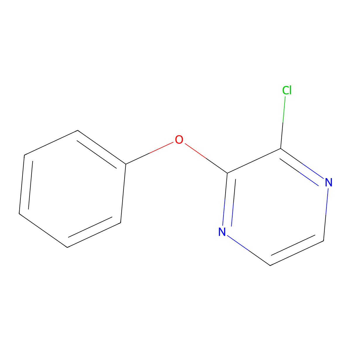 2-Chloro-3-phenoxypyrazine molecular structure, CAS 1234796-23-6