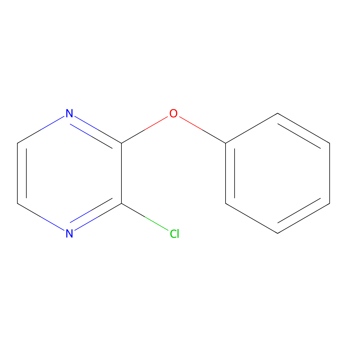 2-Chloro-3-phenoxypyrazine molecular structure, CAS 1234796-23-6