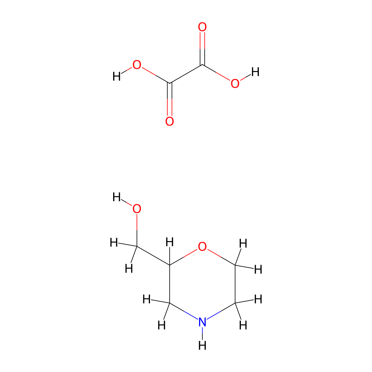Morpholin-2-ylmethanol;oxalic acid molecular structure, CAS 1234814-08-4
