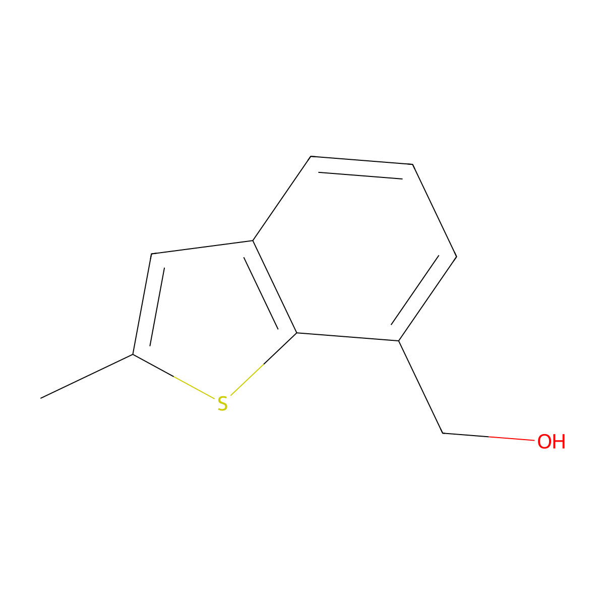 (2-Methylbenzo[b]thiophen-7-yl)methanol molecular structure, CAS 1234844-99-5