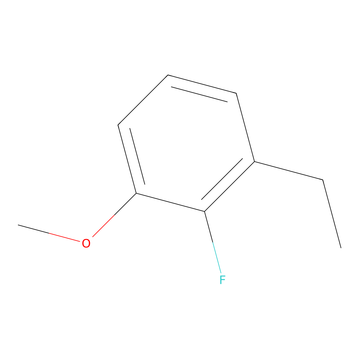 1-Ethyl-2-fluoro-3-methoxybenzene molecular structure, CAS 1234845-70-5