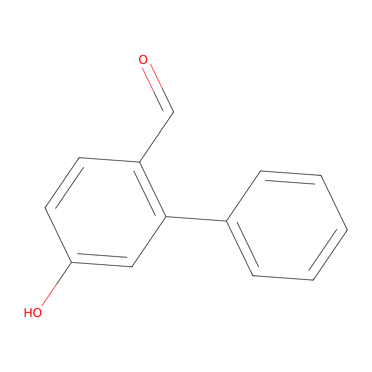 5-Hydroxy-[1,1'-biphenyl]-2-carbaldehyde molecular structure, CAS 1234846-50-4