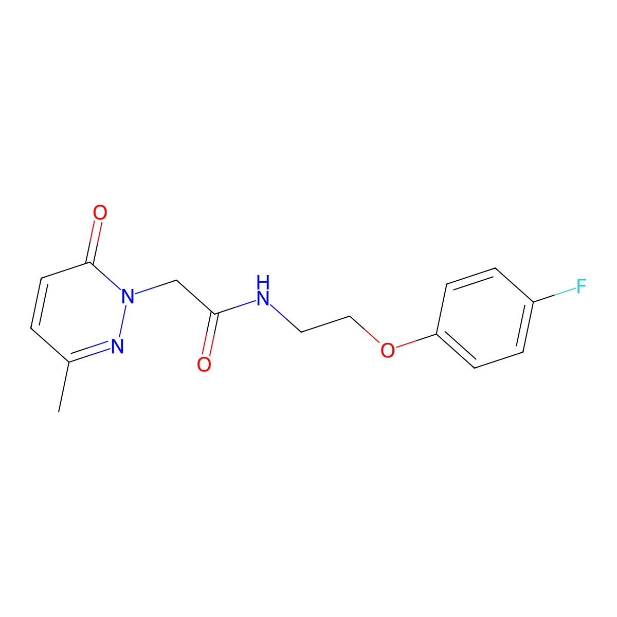 N-(2-(4-fluorophenoxy)ethyl)-2-(3-methyl-6-oxopyridazin-1(6H)-yl)acetamide molecular structure, CAS 1234847-68-7