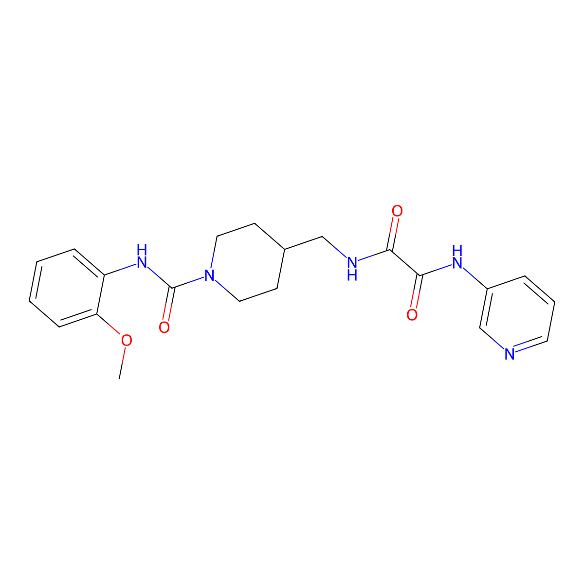 N1-((1-((2-methoxyphenyl)carbamoyl)piperidin-4-yl)methyl)-N2-(pyridin-3-yl)oxalamide molecular structure, CAS 1234851-52-5