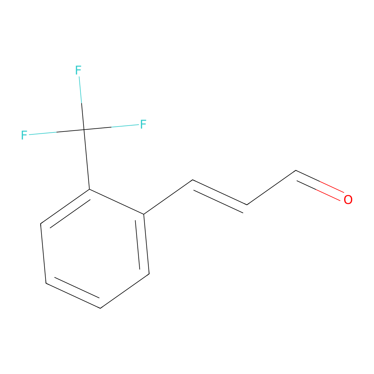 3-(2-(Trifluoromethyl)phenyl)acrylaldehyde molecular structure, CAS 123486-66-8